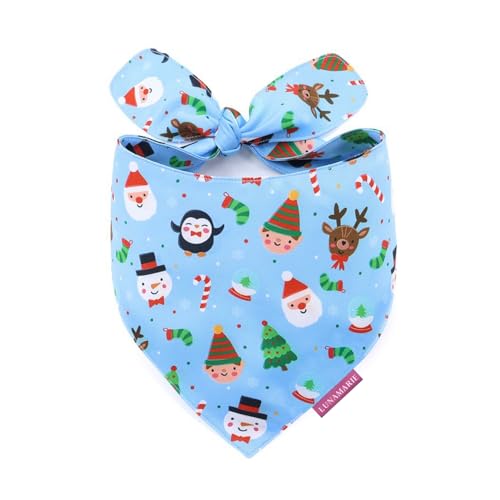 Luxury Pet Birthday Bandanas (Santa's North Pole / Large)
