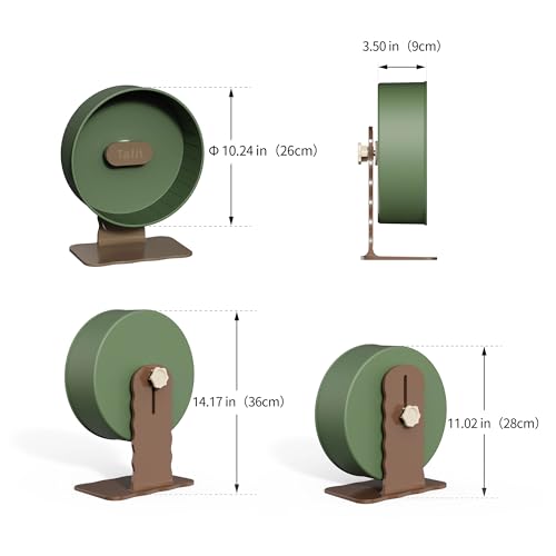 Super‑Silent Hamster Exercise Wheel (10.2inch / Mousse White)