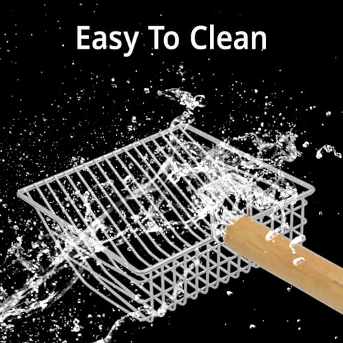 Fast Sifting Cat Litter Scoop with Holder Stand (0.3inch gap)