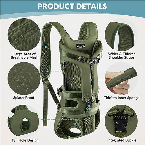 Dog Backpack Carrier (Green)