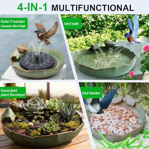 Solar Hummingbird Fountain (birdbathwithfundation)