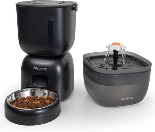 Automatic Cat Feeder and Water Dispenser FW1 (Black)