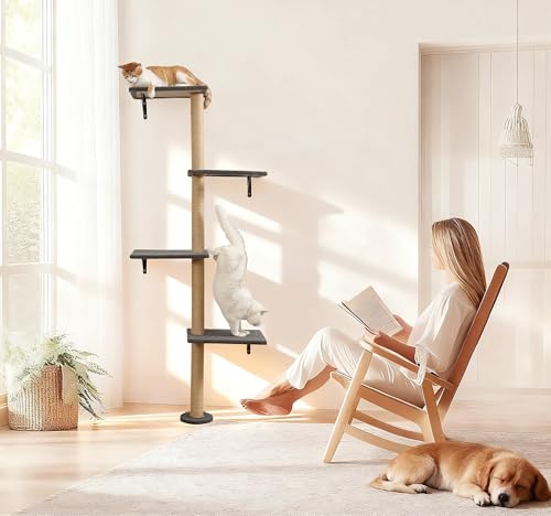 Wall Mounted Cat Tree (grey)