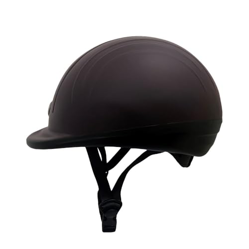 Starter Basic Horse Riding Helmet (Medium / Shiny Brown)