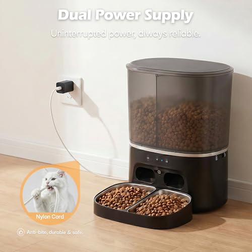 Automatic Cat Feeder with Camera (BLACK)