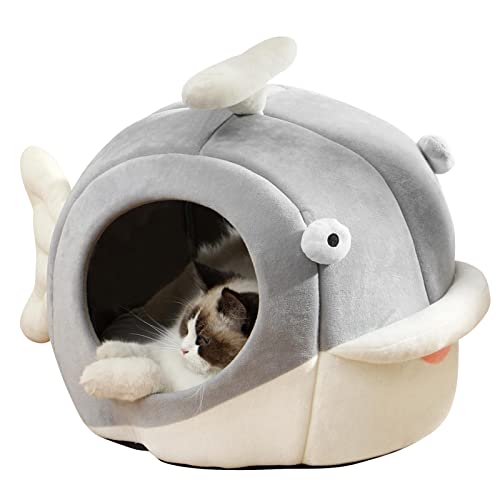 Cat Beds for Indoor Cats (Dolphin Gray / M)