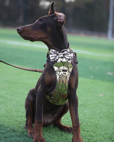 10 Pack Camo Dog Bowties for Large Dogs Sliding on Collar (M/L)