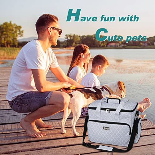Dog Travel Bag (DLwhite / Large)