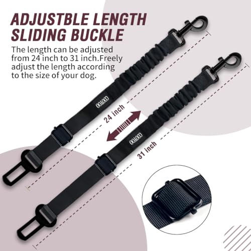 Dog Seat Belt (11-Fuchsia)