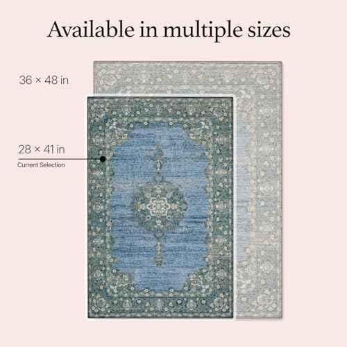 Lovewag Reusable Washable Dog Pee Pads (Blue Hazel / 28x41 inches (Pack of 2))