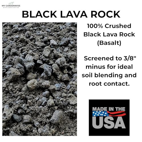 Lava Rocks for Plants (Black Lava Rocks / 1 qt)