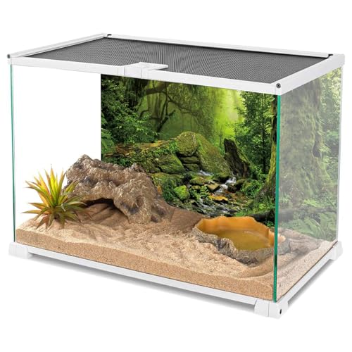 Forest Green Tree Terrarium Backdrop Reptile Habitat Background 60x24 in (60 x 24 inches)