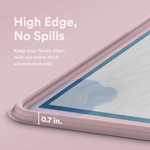 Pee Pad Tray Holder for Dogs (Large / Pink)