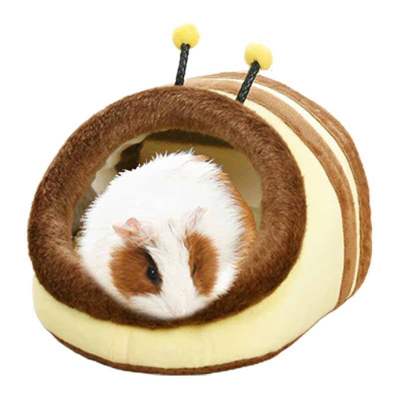 Guinea Pig Bed House & Hideout for Rat Bearded Dragon Hedgehog Ferret to Sleep and Hide (Large / 4.Wasp)
