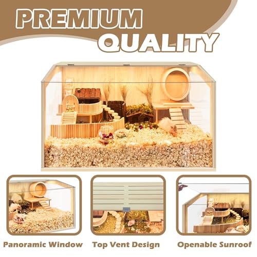 Hamster Cage Chewproof (24.0"L x 16.0"W x 16.0"H)