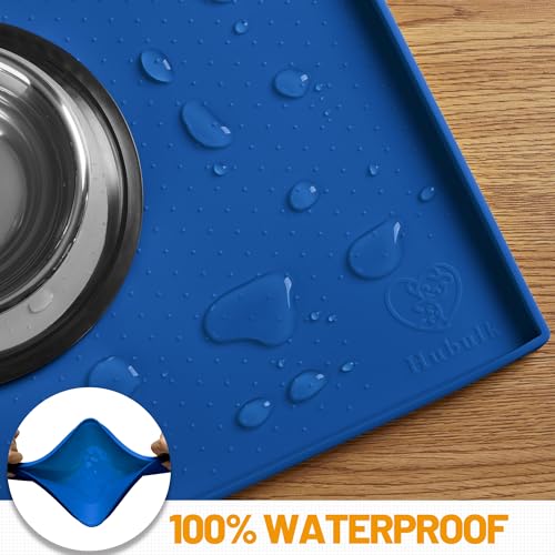 Dog Feeding Mat (Navy / 32"l X 24"w)