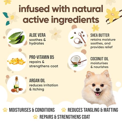 Vanilla & Shea Butter Dog Conditioner (16.9 Fl Oz (Pack of 1))