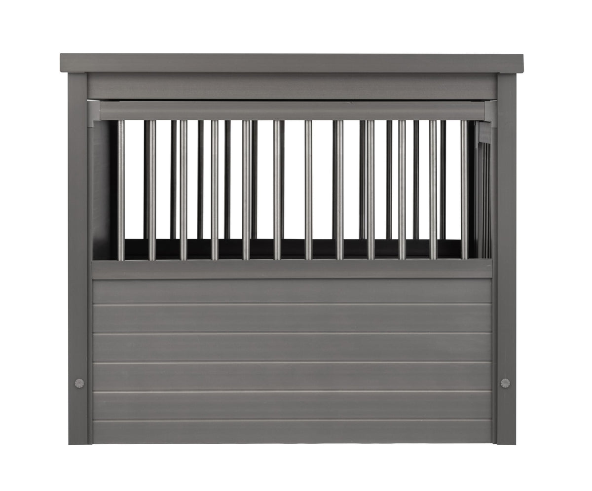 ECOFLEX® Medium Furniture Style Dog Crate & End Table (Grey / 29.5"L x 21.1"W x 25.2"H)