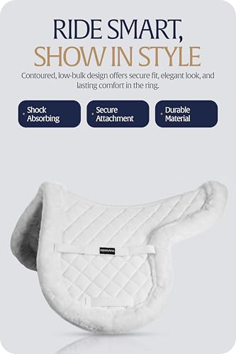 Eidsvoll White English Saddle Pad (White / Small)