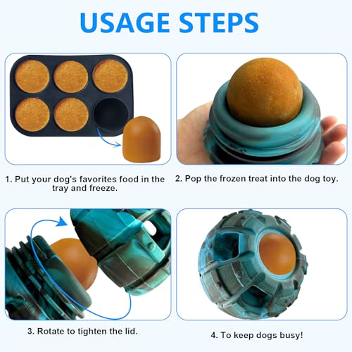 Interactive Dog Chew Toy (Classic Blue / Medium)