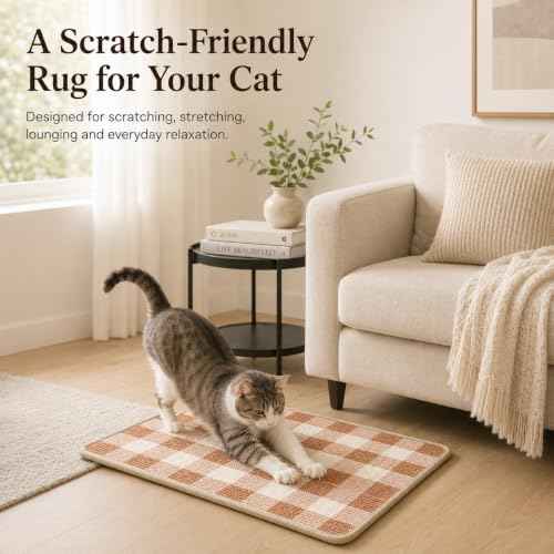 Cat Scratcher Mat (Coffee White)