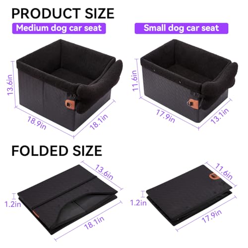 Dog Car Seats for Small Medium Dogs (Black / Medium Dog)