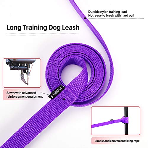Dog Puppy Obedience Recall Training Agility Lead (Purple / 20 Feet)
