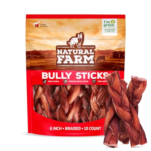 Odor Free Braided Bully Sticks (6" Braided - 10 Count)