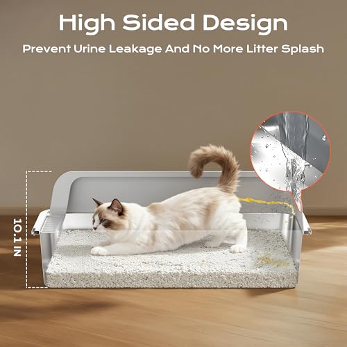 Stainless Steel Litter Box (XXX-Large / Light Grey)