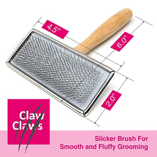 Pet Slicker Brush for Medium Dogs (1 Count (Pack of 1))