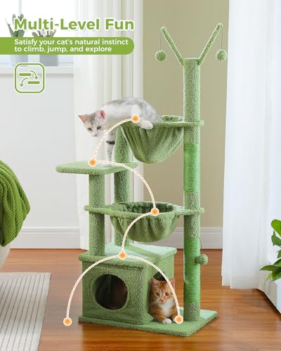Cactus Cat Tree (47.6" / Cactus Green)
