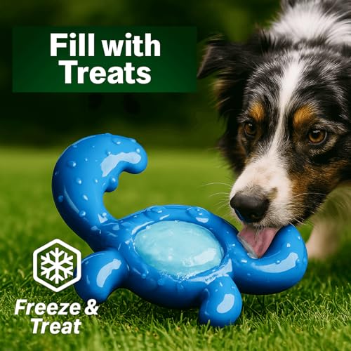 Dog Chew Toys for Aggressive Chewers (Blue Black / Large)