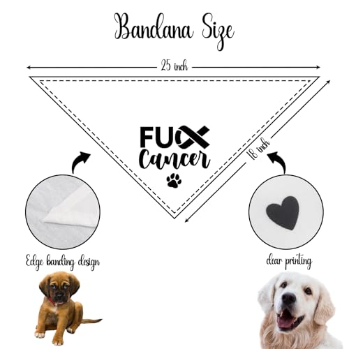 Breast Cancer Dog Bandana (R)