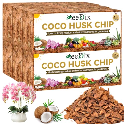 6 Pack Coco Husk Chips for Plants