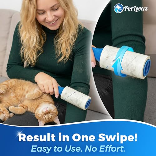 Extra Sticky Lint Roller Value Set 270 Sheets for Pet Hair Removal and Clothes