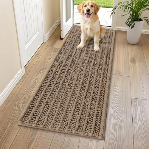 Dog Door Mat for Muddy Paws 59x24 (Layered-Camel / 59"X24")