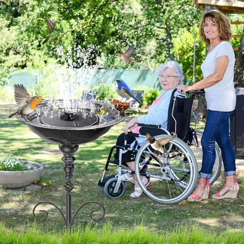 35In Bird Bath for Outside (Vintage Silver)