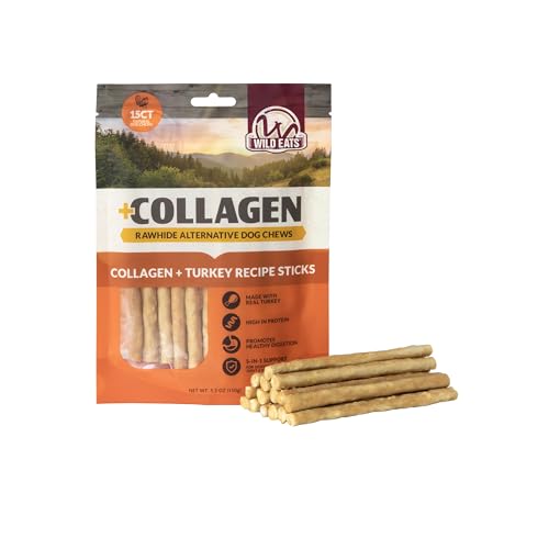 Turkey Collagen Sticks for Dogs (5.3 Ounce (Pack of 15))