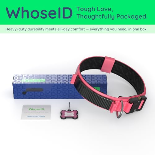 Premium Tactical Dog Collar (Pink / M: Fits Neck 14.5"-18.5")