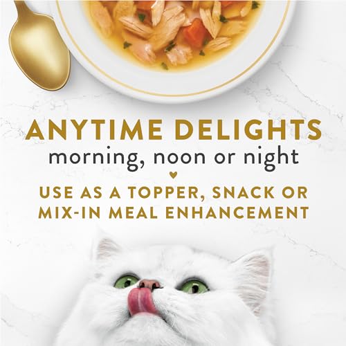 Purina Fancy Feast Senior Cat Food Broth Topper (1.4 Ounce (Pack of 16))