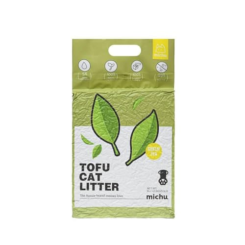 Tofu Cat Litter Natural Clumping Tofu Cat Litter (4 Pack / Greentea)