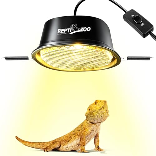 G9 Reptile Heat Lamp Bulb & Reptile Light Fixture with Safety Mesh Kit