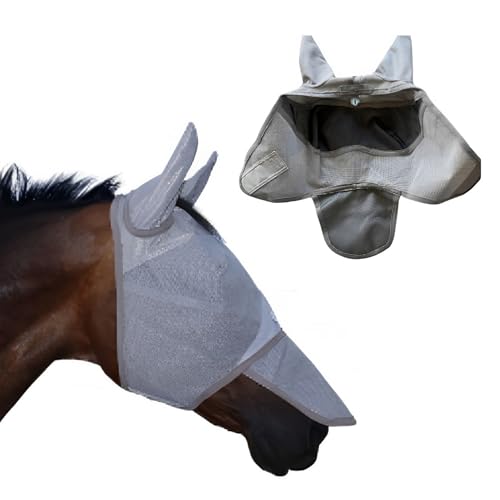 Horse Fly Mask with Ears & Nose Cover