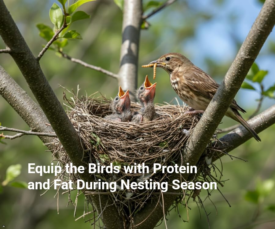 3LB Dried Mealworms for Wild Birds and Chicken