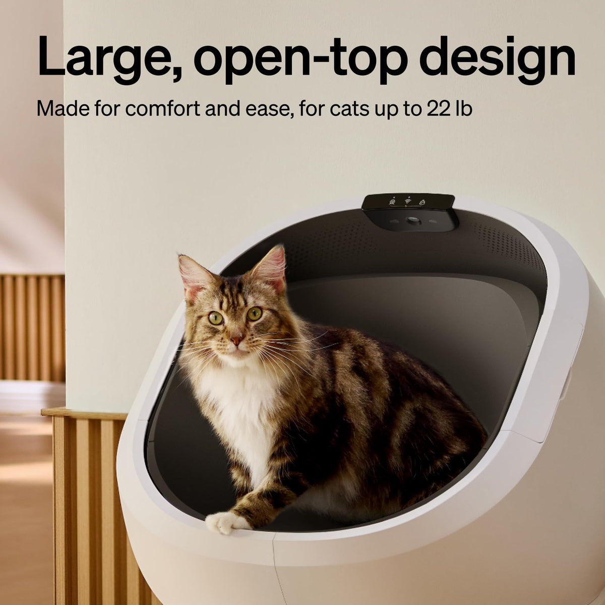 Automatic Litter Box with AI (White / Luma Cat Litter Box)