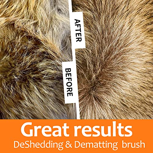 Undercoat Rake for Dogs (Orange)