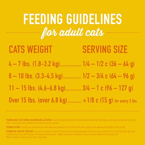 Tiki Cat Born Carnivore High Protein Dry Cat Food Chicken & Egg (5.6 Pound (Pack of 1))