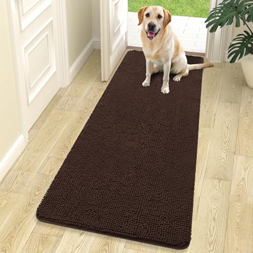 Dog Door Mat for Muddy Paws 70x24 (Brown / 70" X 24")