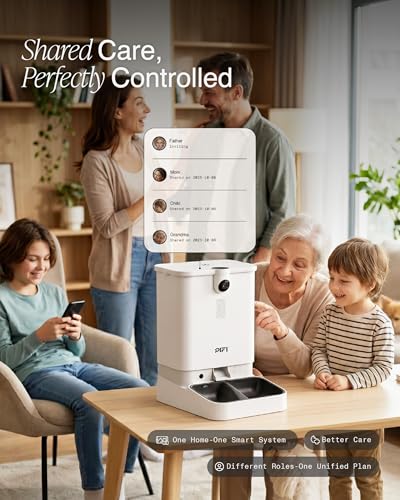 Automatic Cat Feeder with Camera for Multiple Cats & Dogs (6L-Smart Automatic Pet Feeder)