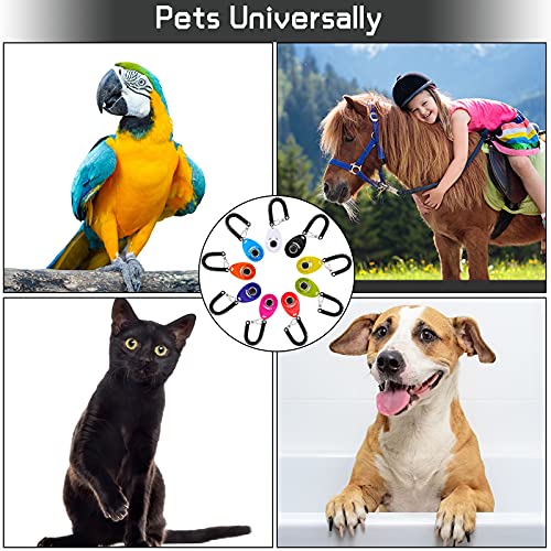 9 Pieces Dog Training Clicker with Wrist Strap Pet Behavioral Training Clicker for Dogs Cats Birds Horses